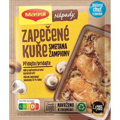 Maggi Nápady Zapečené kuře se žampiony a smetanou 30 g