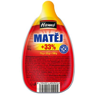 Hamé Matěj 75 + 33 % 16 x 100 g