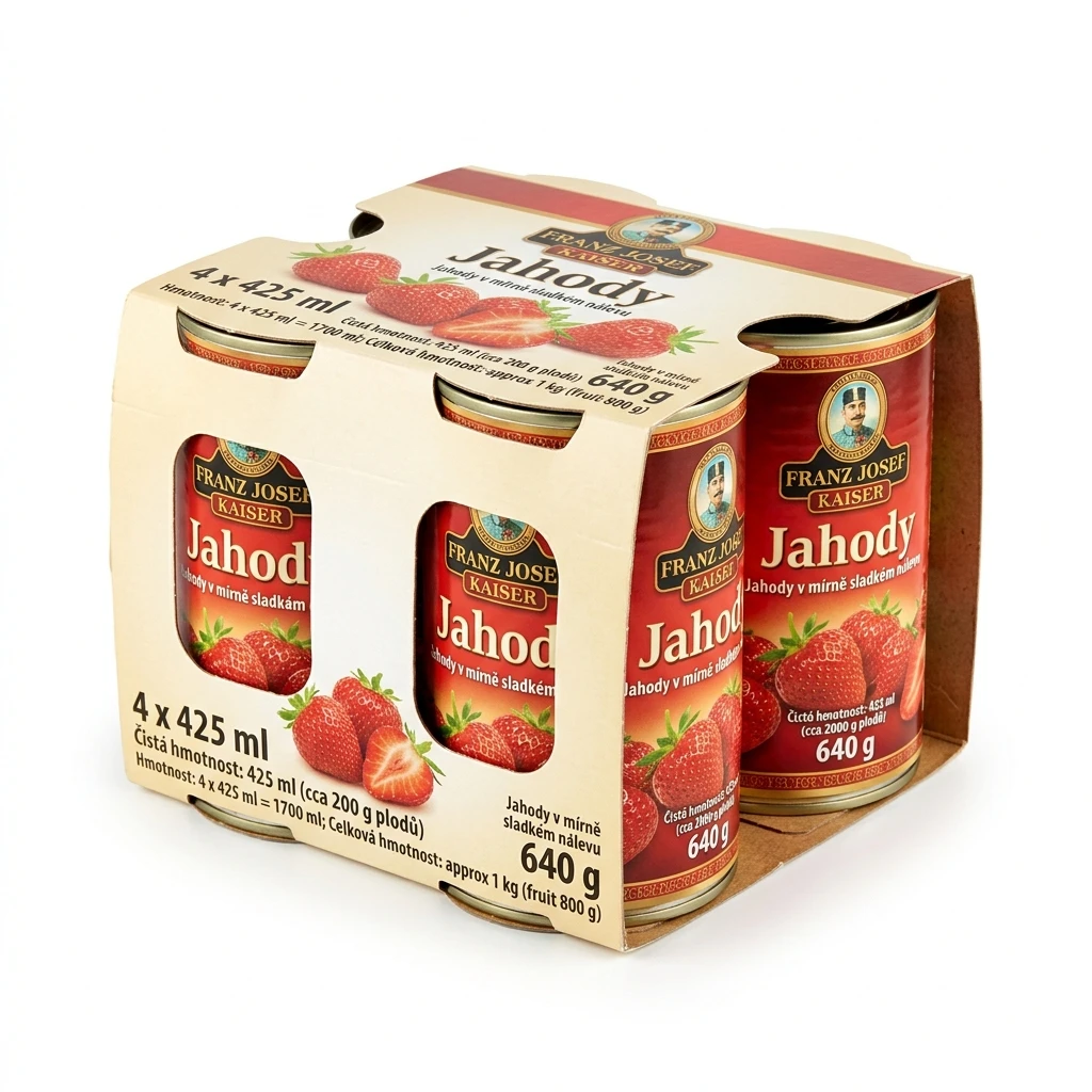 FRANZ JOSEF KAISER Jahody 4 x 425 ml