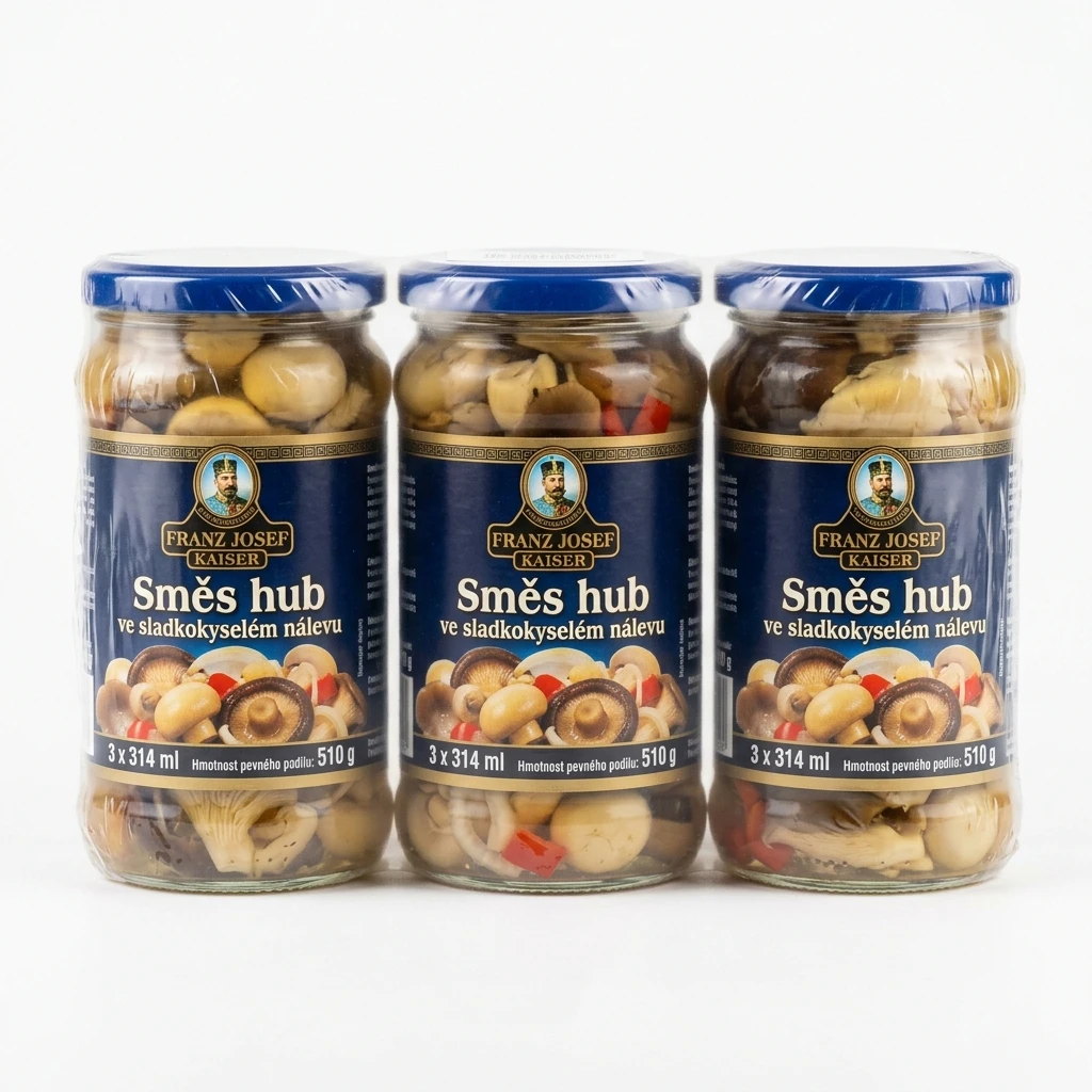 FRANZ JOSEF KAISER Směs hub ve sladkokyselém nálevu 3 x 314 ml