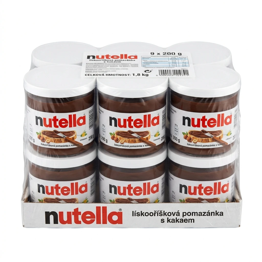 nutella lískooříšková pomazánka s kakaem 9 x 200 g
