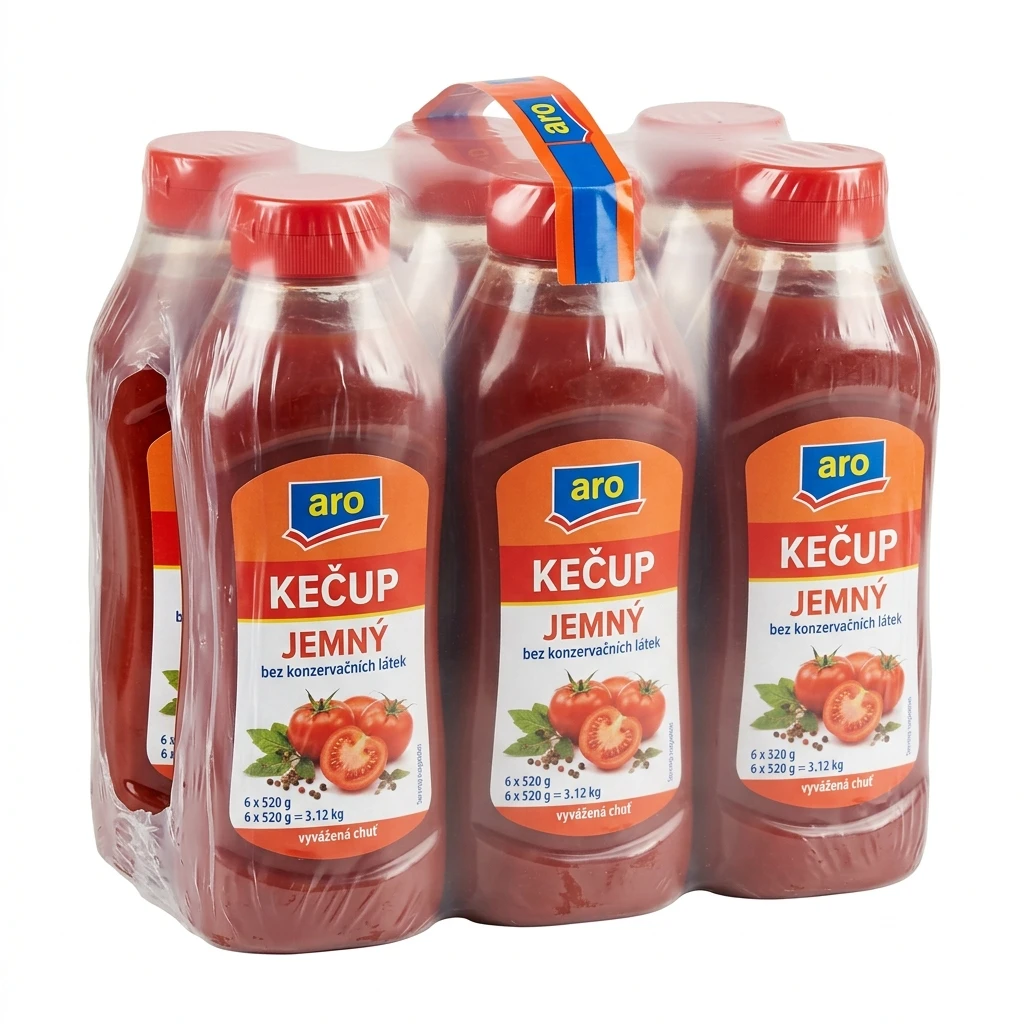 aro Kečup jemný 6 x 520 g