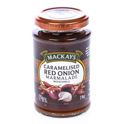 MACKAYS Omáčka karamelizovaná cibule/chilli 225 g