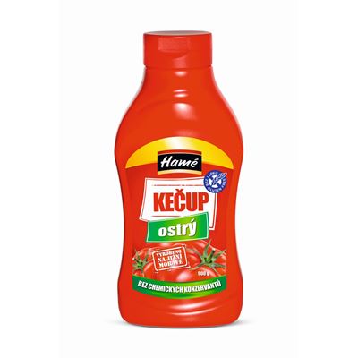 Hamé Kečup ostrý bez chemických konzervantů 900 g