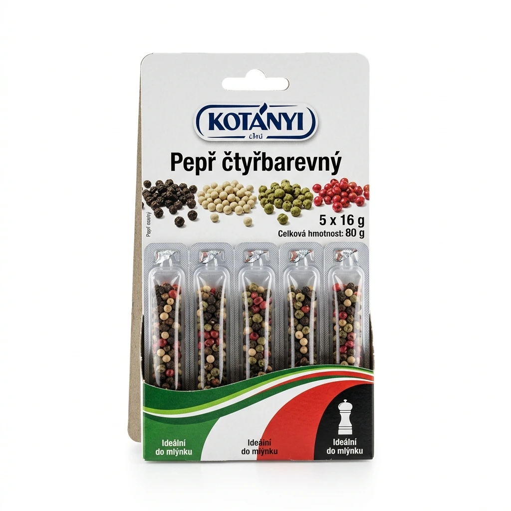 KOTÁNYI Pepř čtyřbarevný 5 x 16 g