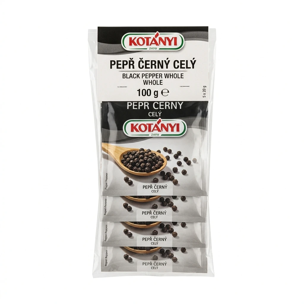 KOTÁNYI Pepř černý celý 5 x 20 g