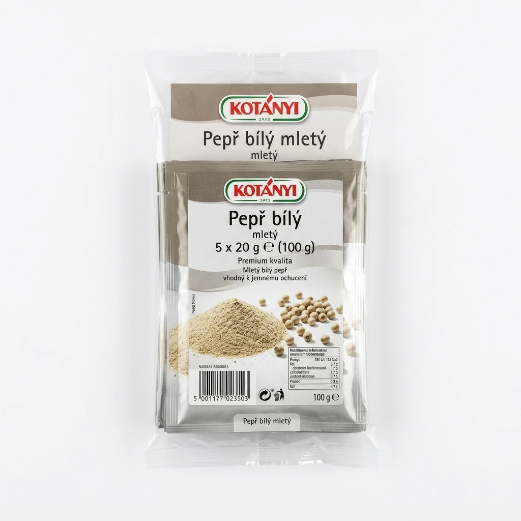 KOTÁNYI Pepř bílý mletý 5 x 20 g