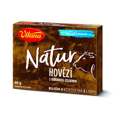 Vitana Natur Bujón hovězí 6 kostek 60 g