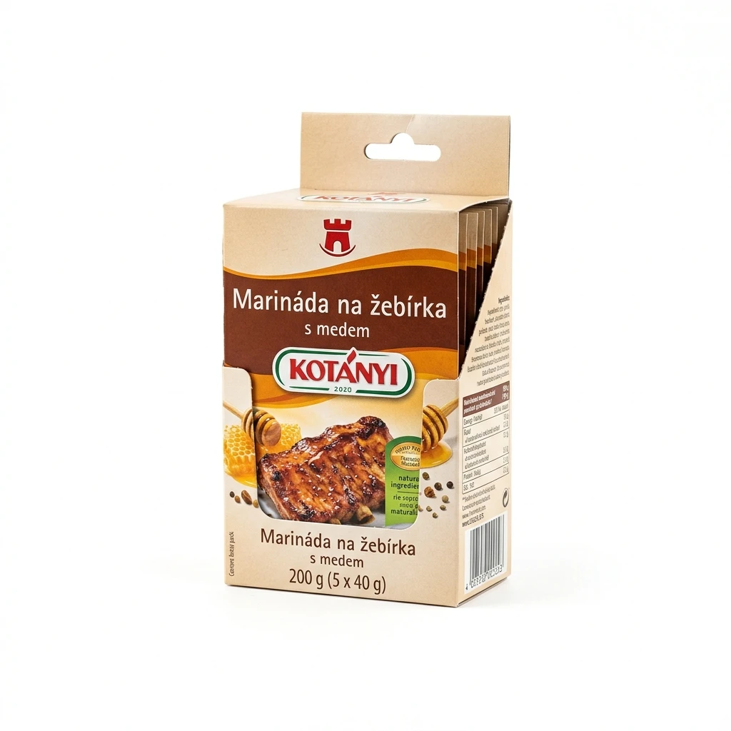 KOTÁNYI Marináda na žebírka s medem 5 x 40 g