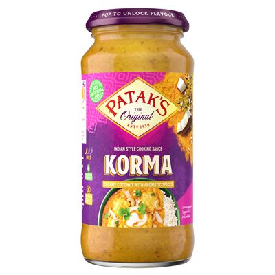 F.W.TANDOORI Patak's Original Korma Omáčka krémová kokos/kari 450 g