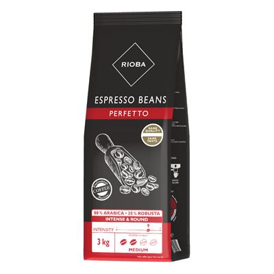 RIOBA Gold 80% Arabica káva zrno 3 kg