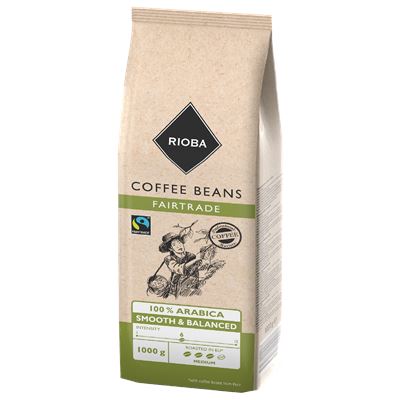 RIOBA Fair Trade 100% Arabica káva zrno 1 kg