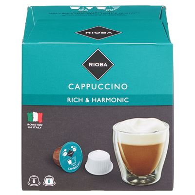 RIOBA Cappuccino kapsle kávové 16 ks