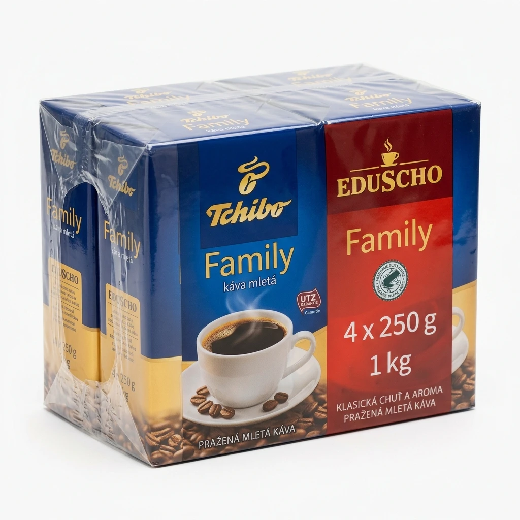 Tchibo Family Eduscho káva mletá 4 x 250 g