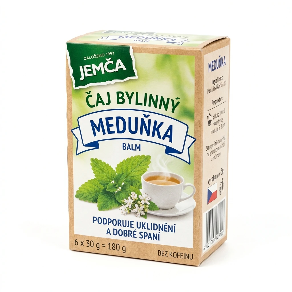 JEMČA Čaj bylinný meduňka 6 x 30 g