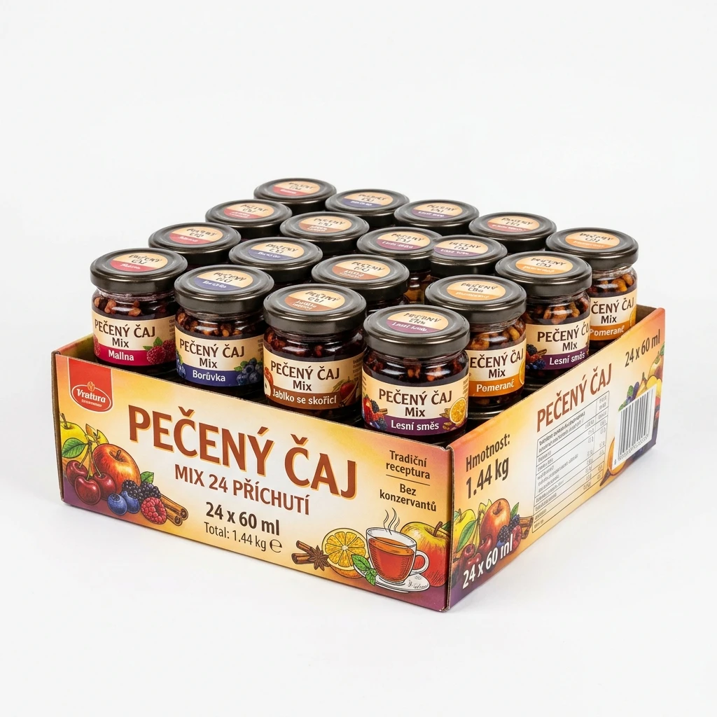 Pečený čaj mix 24 x 60 ml
