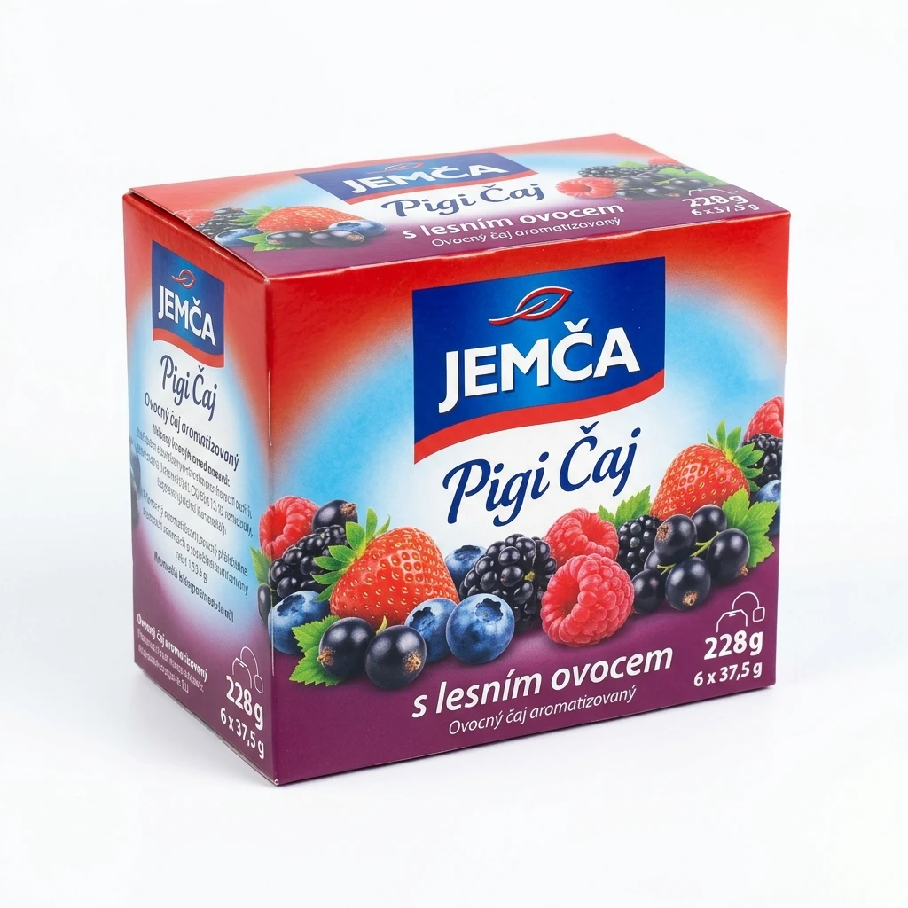 JEMČA Pigi Čaj s lesním ovocem 6 x 37,5 g