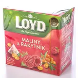 LOYD Čaj pyramida maliny a rakytník 20 x 2 g