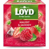 LOYD Čaj pyramida maliny a jahody 20 x 2 g