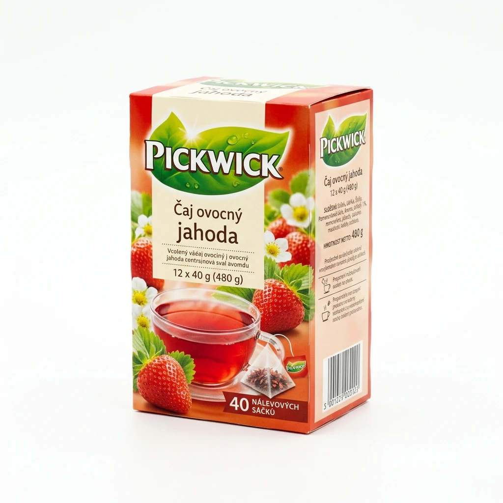 PICKWICK Čaj ovocný jahoda 12 x 40 g