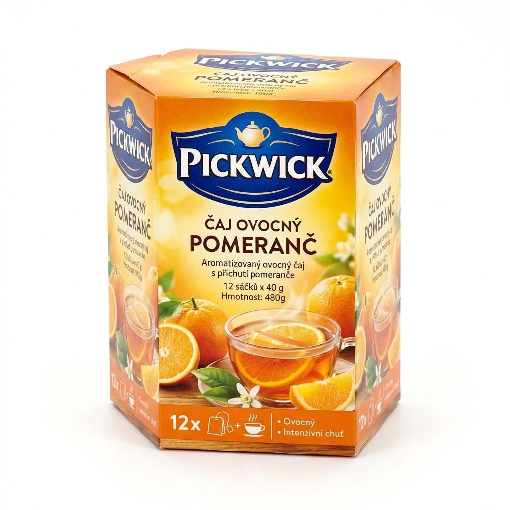 PICKWICK Čaj ovocný pomeranč 12 x 40 g