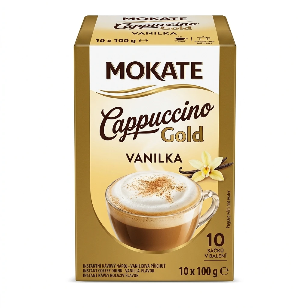MOKATE Cappuccino Gold Vanilla 10 x 100 g