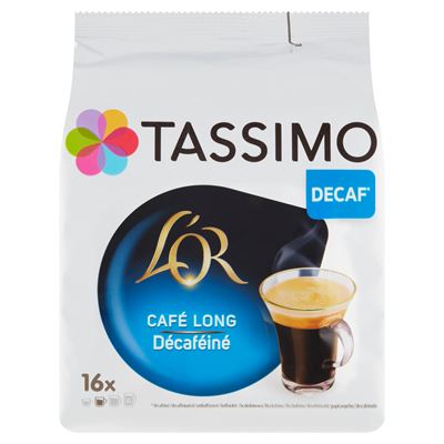 TASSIMO L'OR Café Long bez kofeinu kapsle kávové 16 ks
