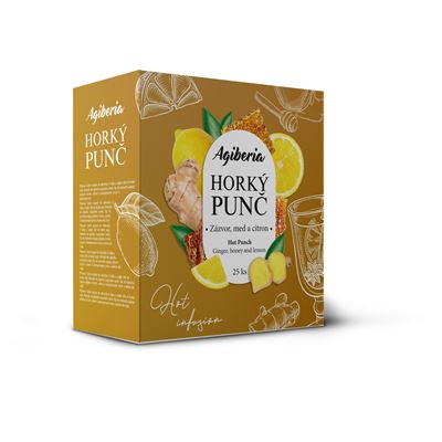 AGIBERIA horký punč zázvor + med 25 x 20 g