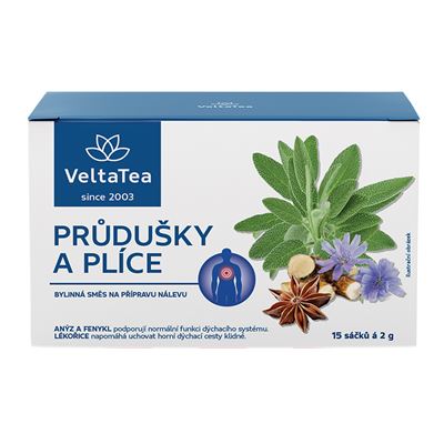 VeltaTea Čaj bylinná směs průdušky a plíce 30 g