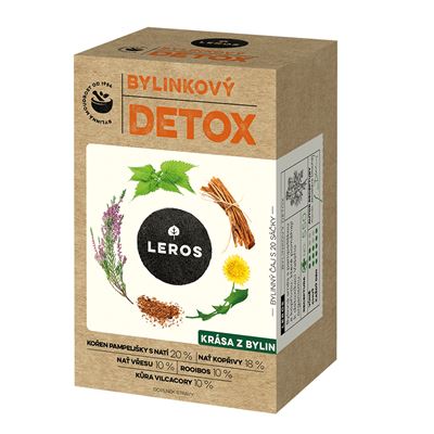 Leros Čaj bylinkový detox 20 x 1,5 g