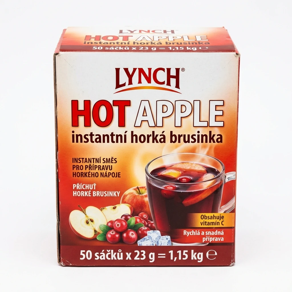 Lynch Hot Apple čaj instantní horká brusinka 50 x 23 g