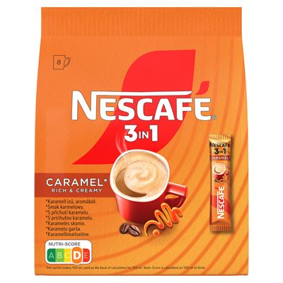NESCAFÉ Caramel 3in1 8 x 16 g