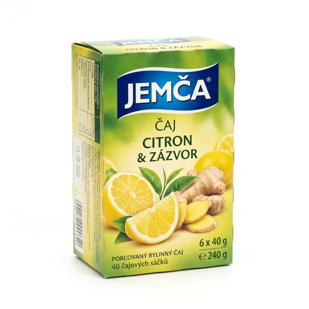 JEMČA Čaj citron/zázvor 6 x 40 g