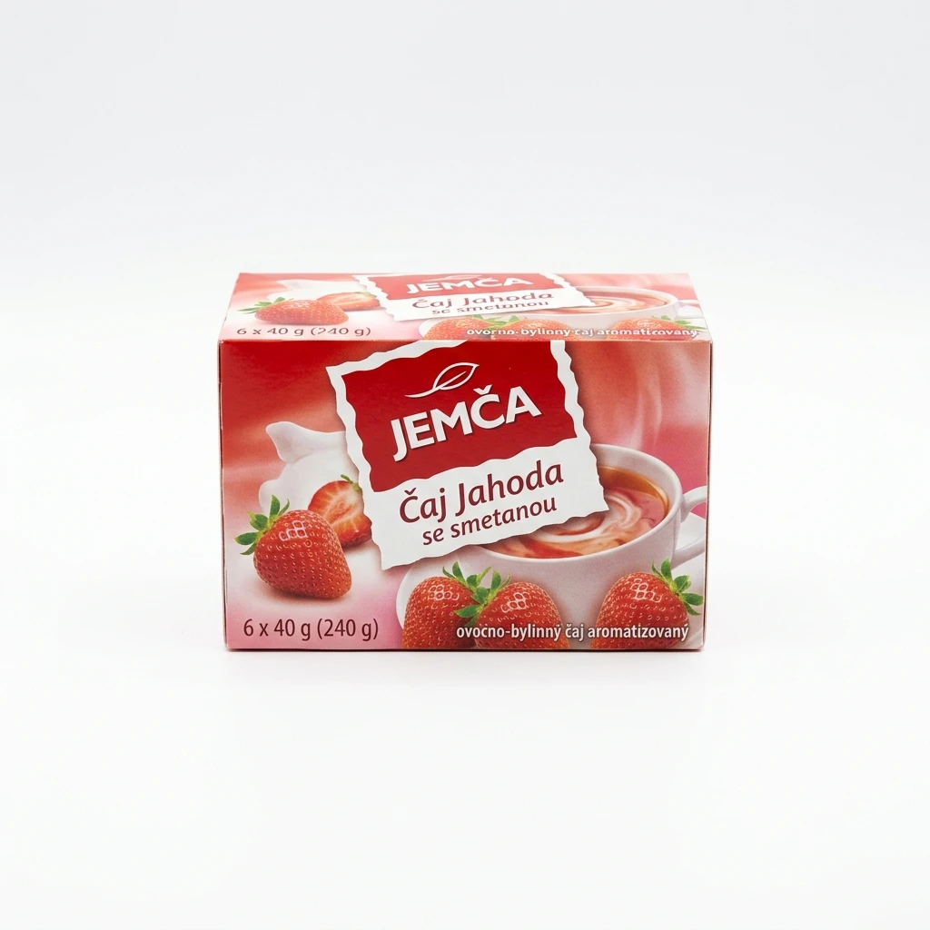 JEMČA Čaj Jahoda se smetanou 6 x 40 g