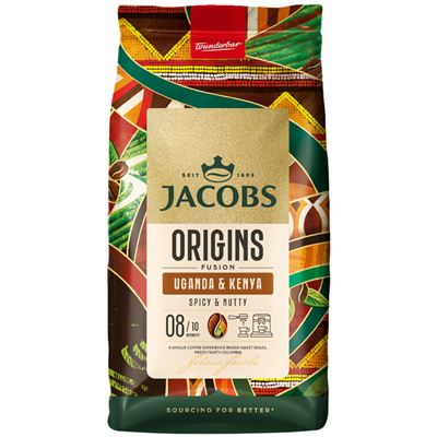 JACOBS Uganda Kenya káva zrnková 1 kg