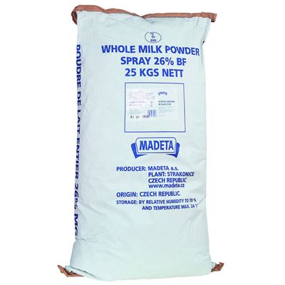 MADETA Sušené mléko plnotučné 26 % tuku 25 kg