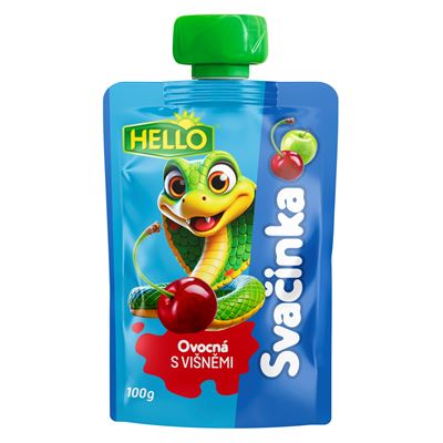 HELLO Ovocná kapsa višeň 12 x 100 g