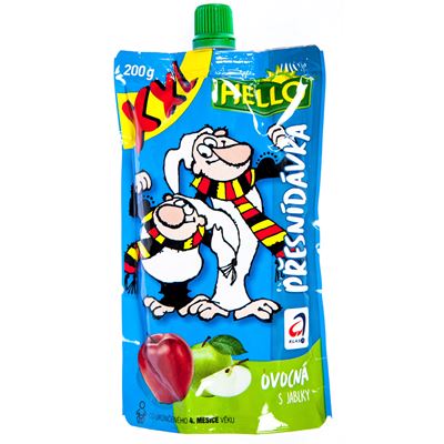 HELLO Ovocná kapsa jablko 10 x 200 g