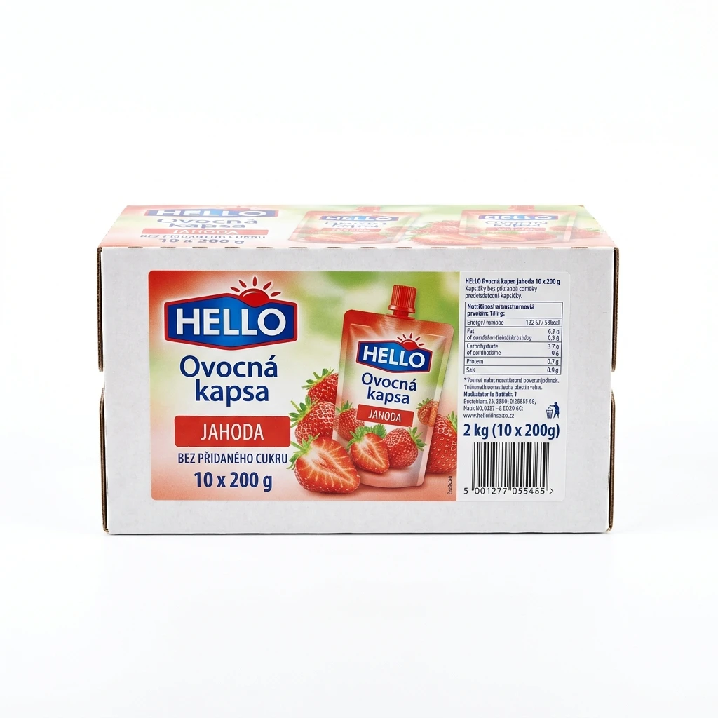 HELLO Ovocná kapsa jahoda 10 x 200 g