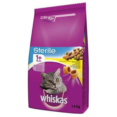 Whiskas Sterile kuře granule pro kočky 1,4 kg