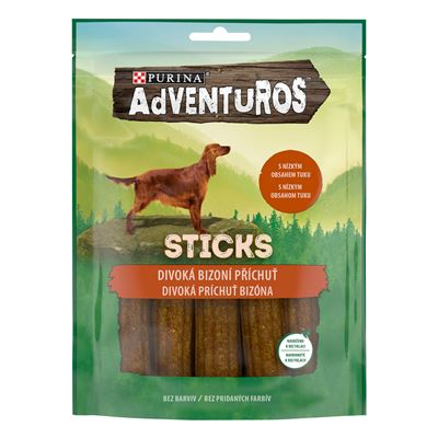 Adventuros Sticks pamlsky pro psy bizon 120 g
