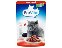 PreVital Kapsička hovězí-kuřecí-losos pro kočky 12 x 85 g