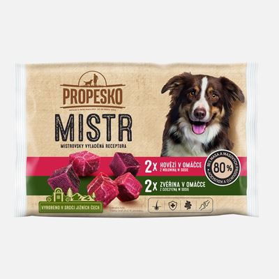 PROPESKO Mistr Hovězí a zvěřina v omáčce 4 x 85 g