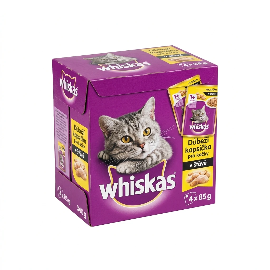 whiskas Důbeží kapsička pro kočky 4 x 85 g