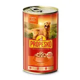 PROPESKO Konzerva kuřecí, játra, mrkev 1,24 kg