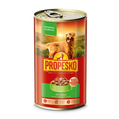 PROPESKO Konzerva jehněčí, kuřecí 1,24 kg