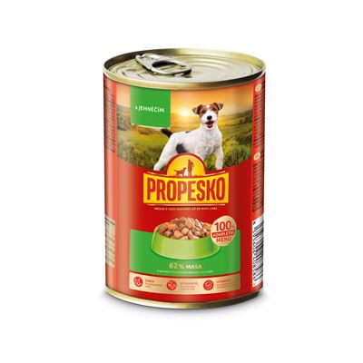 PROPESKO Kozerva pro psy s jehněčím 415 g
