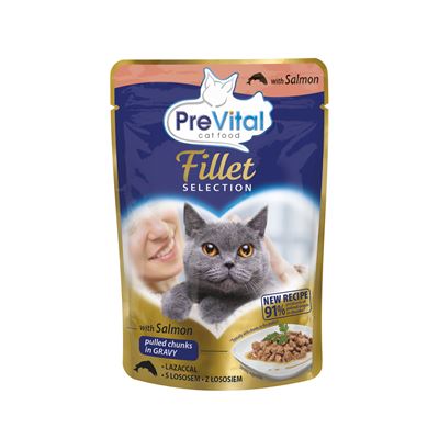 PreVital Kapsičky pro kočky losos 28 x 85 g