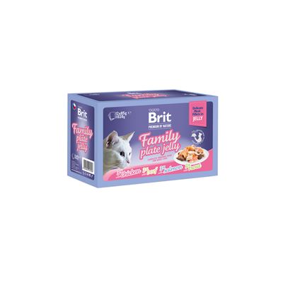 Brit Premium By Nature Kapsičky pro kočky maso v želé 12 x 85 g