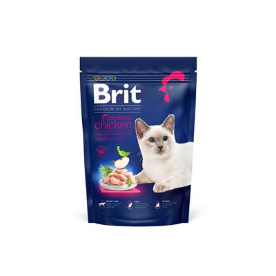 Brit Premium By Nature granule pro sterilizované kočky kuře 800 g